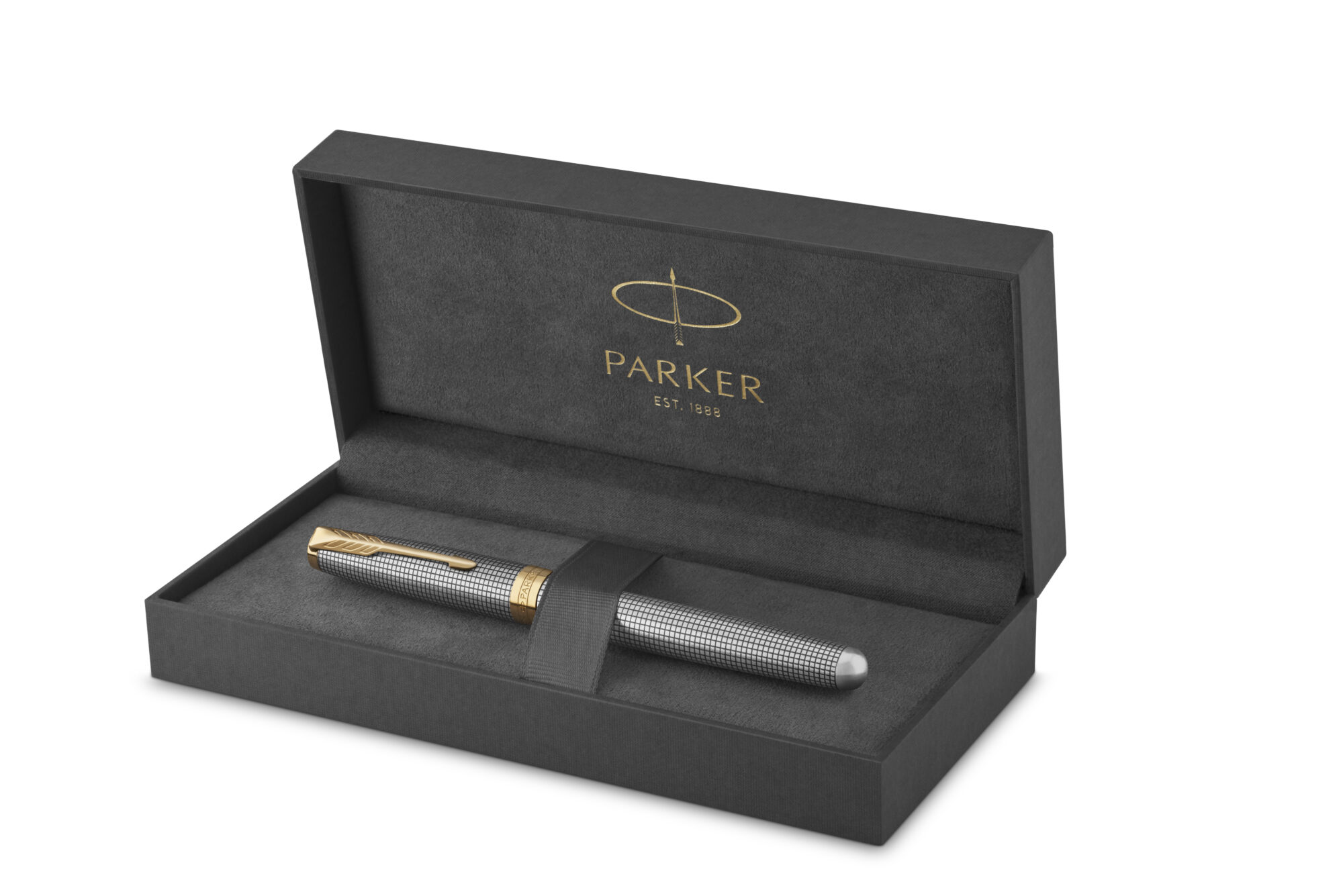 Parker SONNET CISELÉ SILVER GT Penna Stilografica Box by Fulker