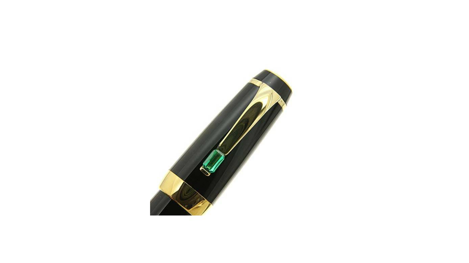 Aurora Ipsilon Penna Roller Verde Resina – Con Finiture Dorate, Clip A Y, Cartuccia Inclusa (B71-V)