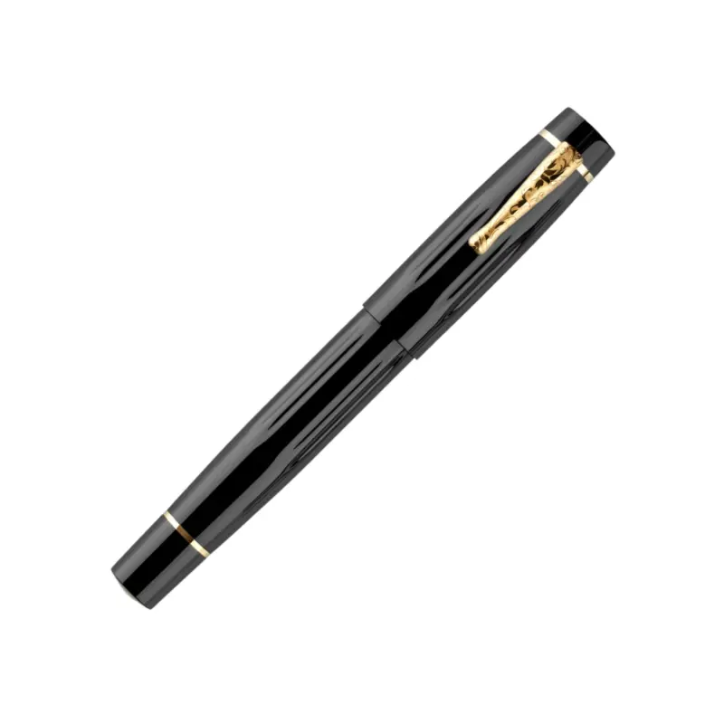 Stilografica Delta BIO+16 nera closed by Fulker