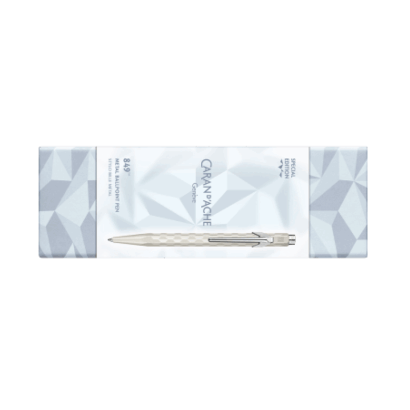 Sfera Caran d'Ache 849 Alpine Frost Bianca box by Fulker