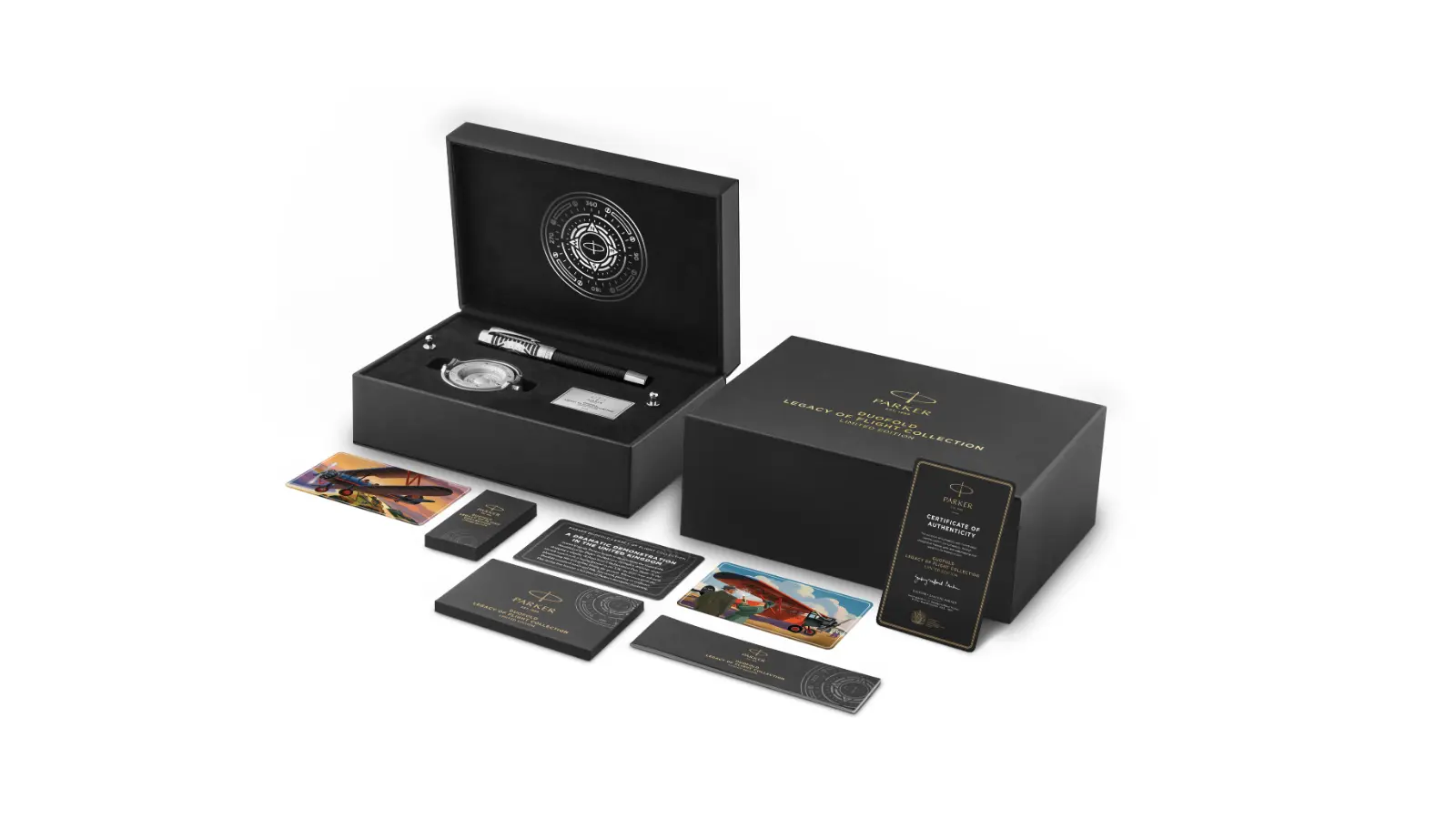 Stilografica Parker Duofold Legacy of Flight da collezione box by Fulker